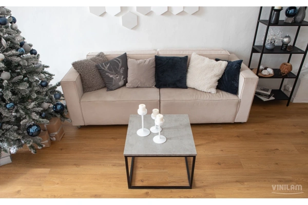 Кварцвиниловая плитка  VINILAM Cork Premium Дуб Севилья 33951